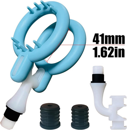 Massage Gun Head Attachment for 12-19mm Shaft, Replaceable Silicone Fascia Gun Head, Fitness Accessories for Muscle Relief (GG37mm1.46in)