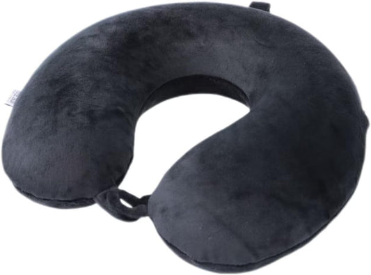 Travel Pillow,100% Pure Memory Foam U Shaped Neck Pillow,Super Lightweight Portable Headrest Great for Airplane, Car,Home,Office,Sleeping Rest (Grey)