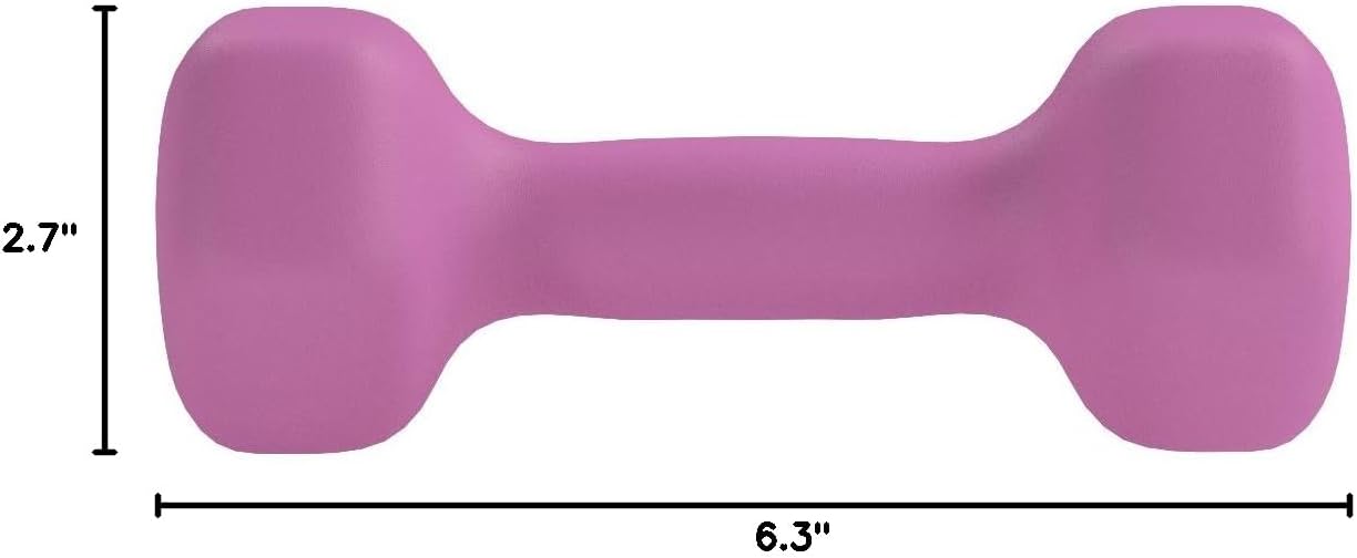 Neoprene Dumbbell Hand Weights for Exercise and Muscle Toning