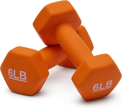 Neoprene Dumbbell Hand Weights for Exercise and Muscle Toning