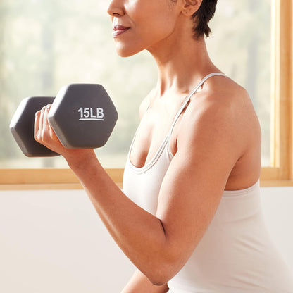 Neoprene Dumbbell Hand Weights for Exercise and Muscle Toning