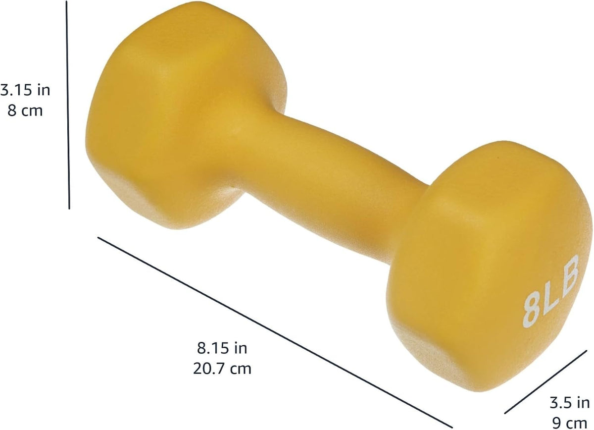 Neoprene Dumbbell Hand Weights for Exercise and Muscle Toning