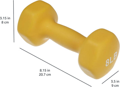Neoprene Dumbbell Hand Weights for Exercise and Muscle Toning