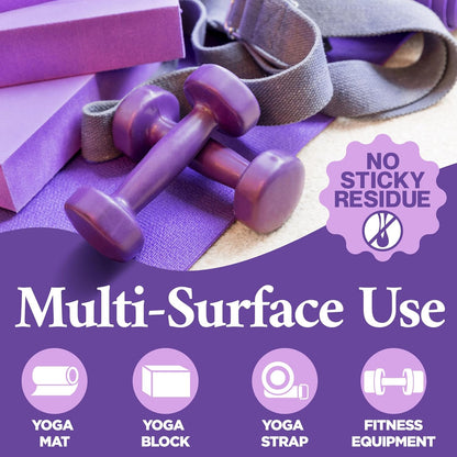 Yoga Mat Cleaner Spray – Lavender Scent – 2 Pack (4 oz Each) with Microfiber Towel – Mat Spray Cleaner for Sweat & Odor – Quick-Dry, No Rinse Formula for Gear & Gym Equipment