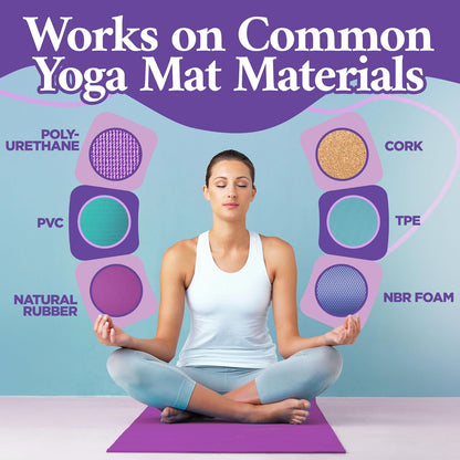 Yoga Mat Cleaner Spray – Lavender Scent – 2 Pack (4 oz Each) with Microfiber Towel – Mat Spray Cleaner for Sweat & Odor – Quick-Dry, No Rinse Formula for Gear & Gym Equipment