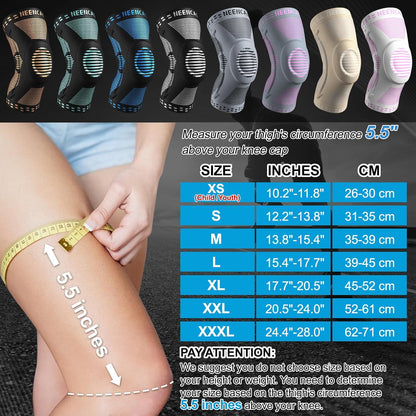 Professional Knee Brace, Compression Knee Support with Patella Gel Pad & Side Stabilizers, Medical Knee Sleeve for Pain Relief, ACL,PCL, Meniscus, Injury Recovery, Arthritis, Sports, Workout...