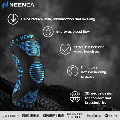 Professional Knee Brace, Compression Knee Support with Patella Gel Pad & Side Stabilizers, Medical Knee Sleeve for Pain Relief, ACL,PCL, Meniscus, Injury Recovery, Arthritis, Sports, Workout...