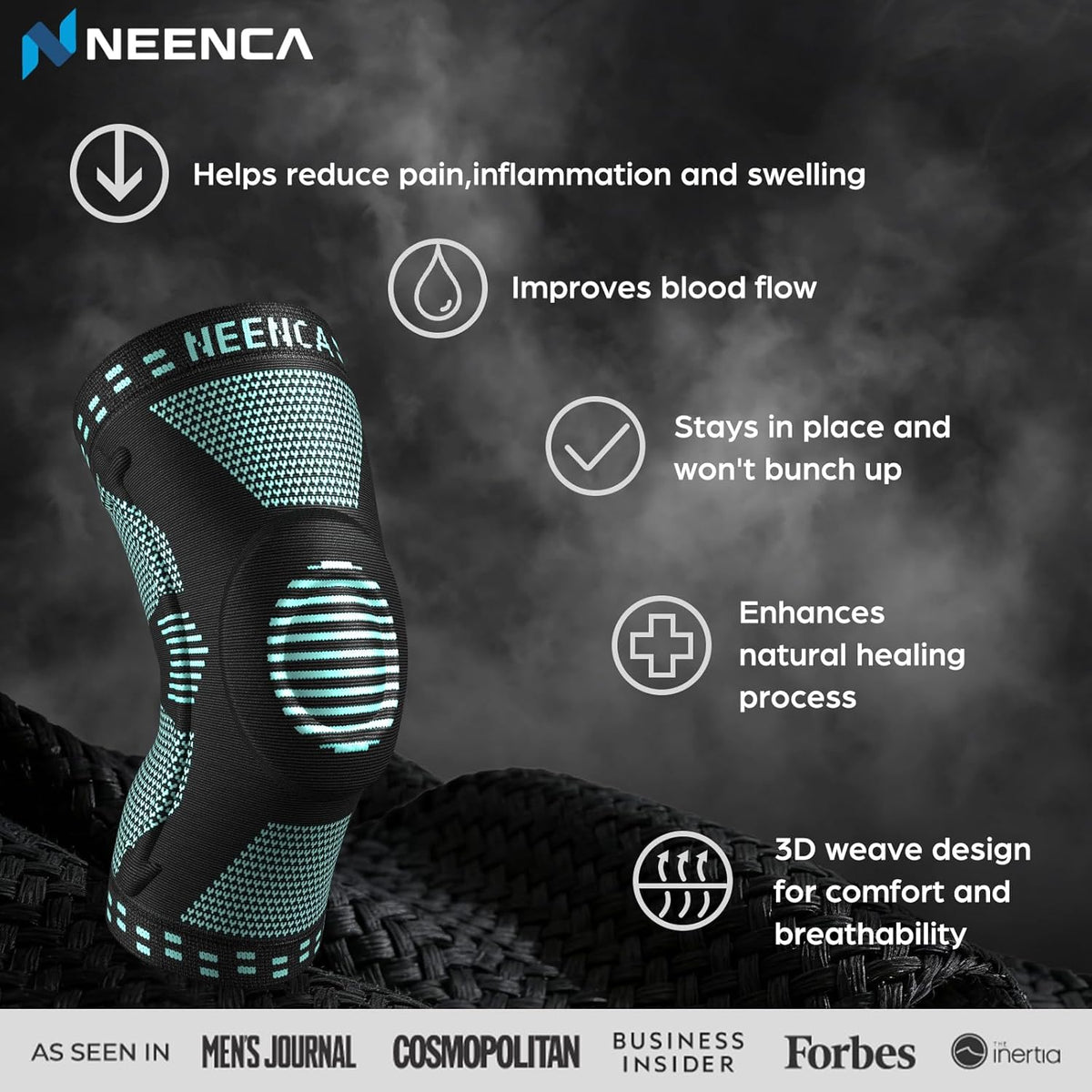 Professional Knee Brace, Compression Knee Support with Patella Gel Pad & Side Stabilizers, Medical Knee Sleeve for Pain Relief, ACL,PCL, Meniscus, Injury Recovery, Arthritis, Sports, Workout...