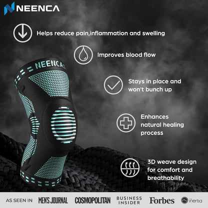 Professional Knee Brace, Compression Knee Support with Patella Gel Pad & Side Stabilizers, Medical Knee Sleeve for Pain Relief, ACL,PCL, Meniscus, Injury Recovery, Arthritis, Sports, Workout...