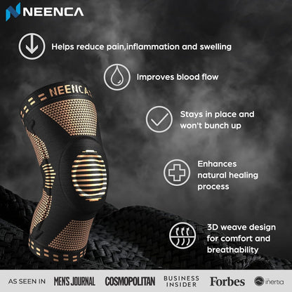 Professional Knee Brace, Compression Knee Support with Patella Gel Pad & Side Stabilizers, Medical Knee Sleeve for Pain Relief, ACL,PCL, Meniscus, Injury Recovery, Arthritis, Sports, Workout...
