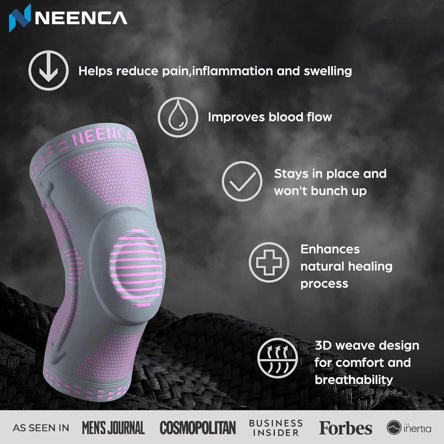 Professional Knee Brace, Compression Knee Support with Patella Gel Pad & Side Stabilizers, Medical Knee Sleeve for Pain Relief, ACL,PCL, Meniscus, Injury Recovery, Arthritis, Sports, Workout...