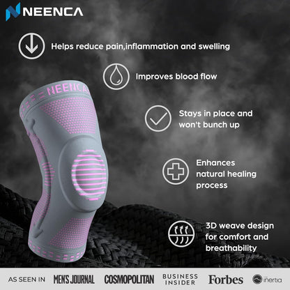 Professional Knee Brace, Compression Knee Support with Patella Gel Pad & Side Stabilizers, Medical Knee Sleeve for Pain Relief, ACL,PCL, Meniscus, Injury Recovery, Arthritis, Sports, Workout...