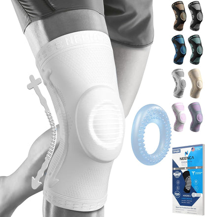Professional Knee Brace, Compression Knee Support with Patella Gel Pad & Side Stabilizers, Medical Knee Sleeve for Pain Relief, ACL,PCL, Meniscus, Injury Recovery, Arthritis, Sports, Workout...