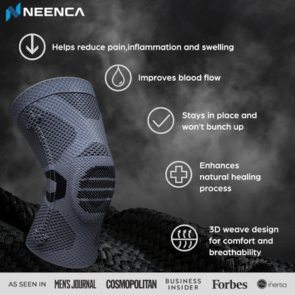 Professional Knee Brace, Compression Knee Support with Patella Gel Pad & Side Stabilizers, Medical Knee Sleeve for Pain Relief, ACL,PCL, Meniscus, Injury Recovery, Arthritis, Sports, Workout...
