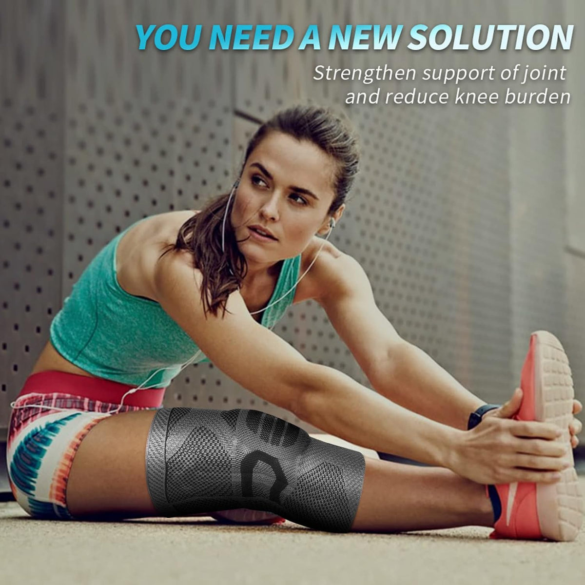 Professional Knee Brace, Compression Knee Support with Patella Gel Pad & Side Stabilizers, Medical Knee Sleeve for Pain Relief, ACL,PCL, Meniscus, Injury Recovery, Arthritis, Sports, Workout...