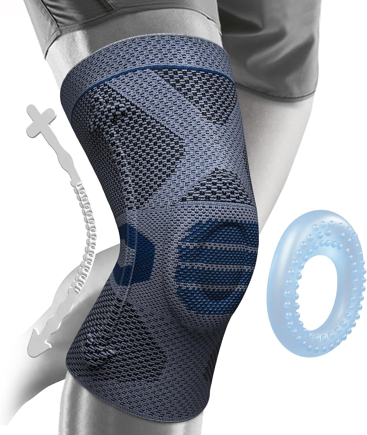 Professional Knee Brace, Compression Knee Support with Patella Gel Pad & Side Stabilizers, Medical Knee Sleeve for Pain Relief, ACL,PCL, Meniscus, Injury Recovery, Arthritis, Sports, Workout...