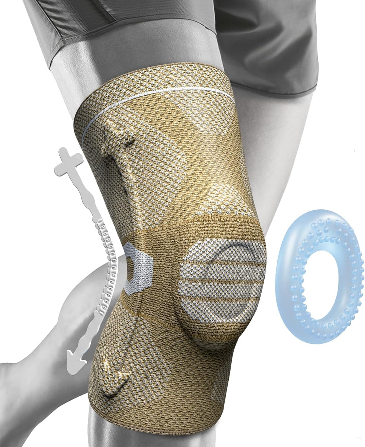 Professional Knee Brace, Compression Knee Support with Patella Gel Pad & Side Stabilizers, Medical Knee Sleeve for Pain Relief, ACL,PCL, Meniscus, Injury Recovery, Arthritis, Sports, Workout...
