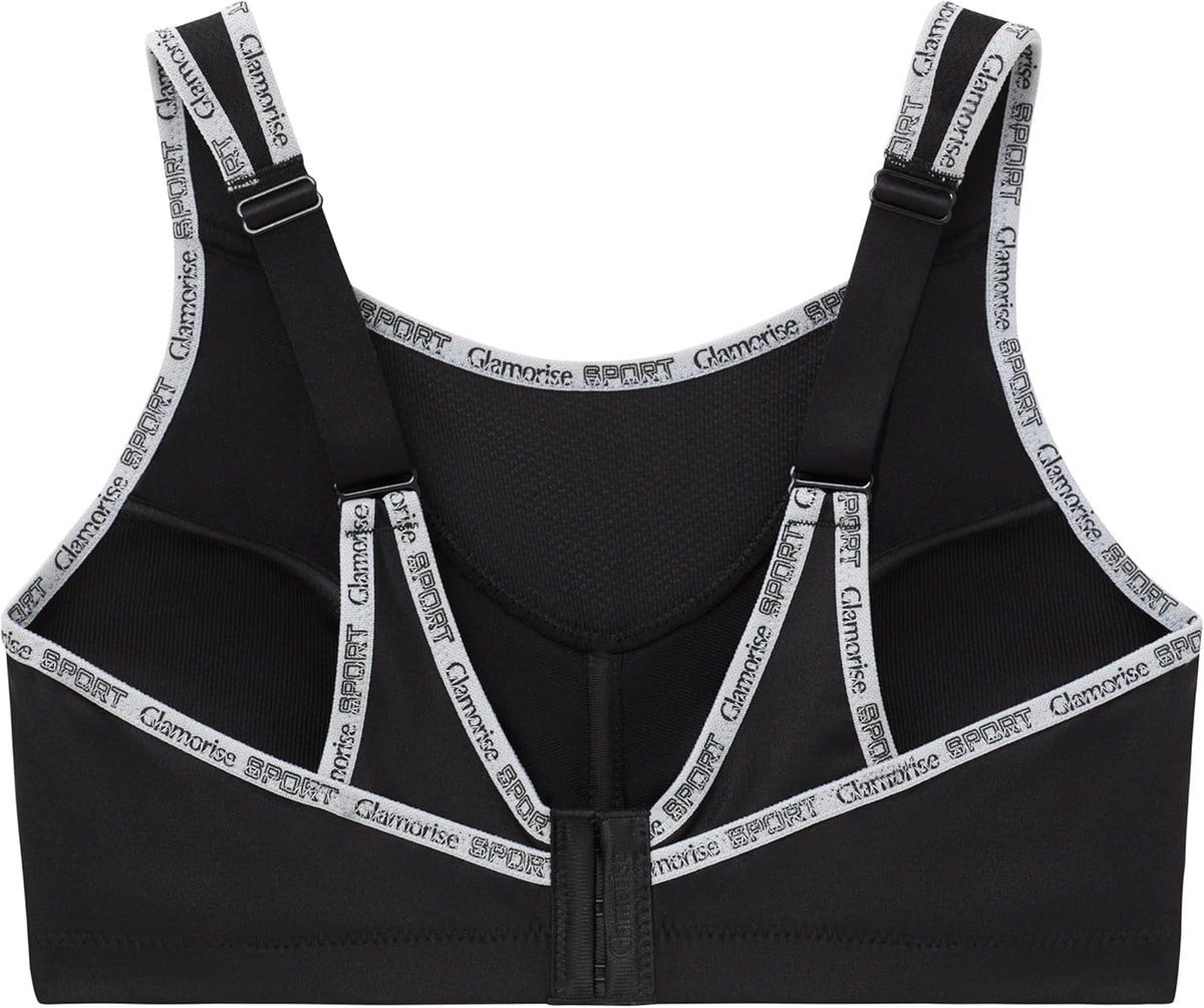 Full Figure Plus Size No-Bounce Camisole Sports Bra Wirefree #1066 - Colors B
