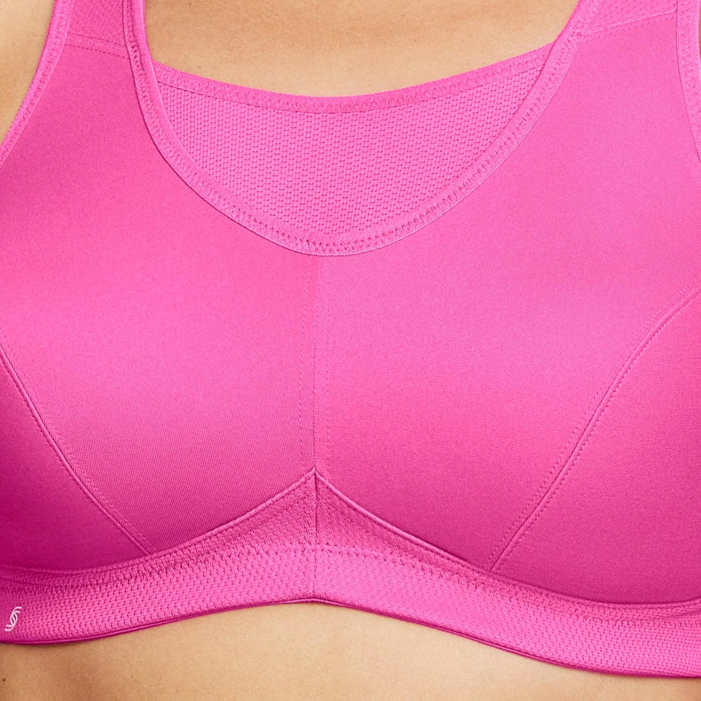 Full Figure Plus Size No-Bounce Camisole Sports Bra Wirefree #1066 - Colors B