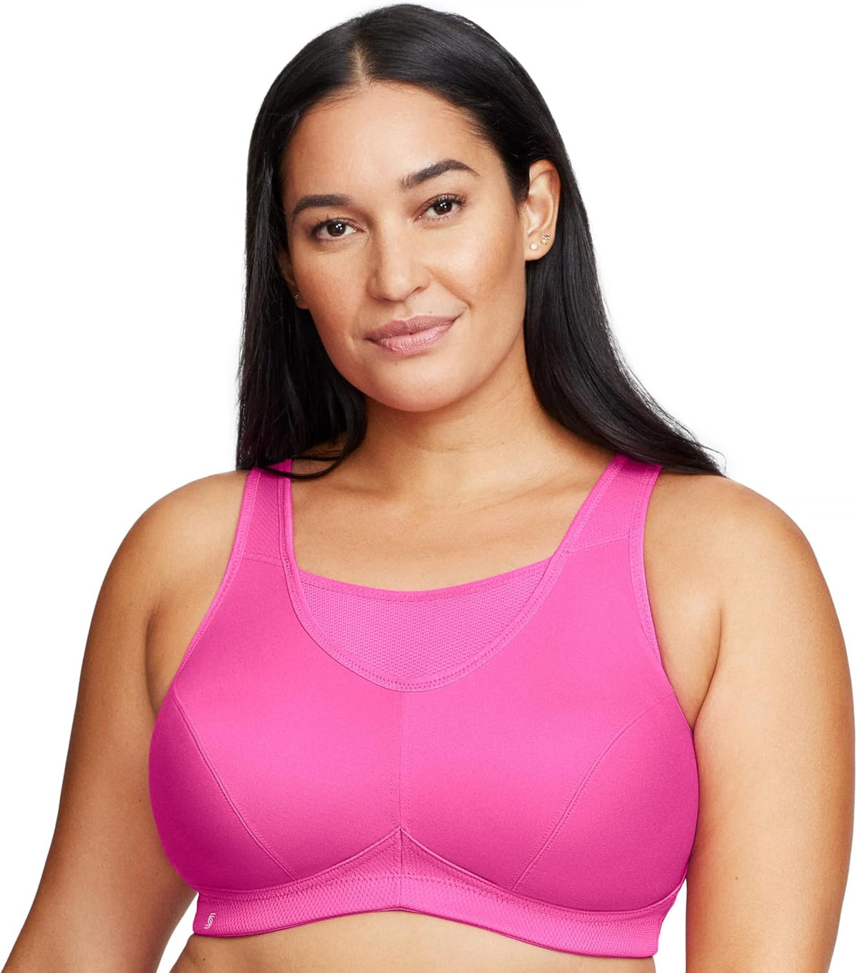 Full Figure Plus Size No-Bounce Camisole Sports Bra Wirefree #1066 - Colors B