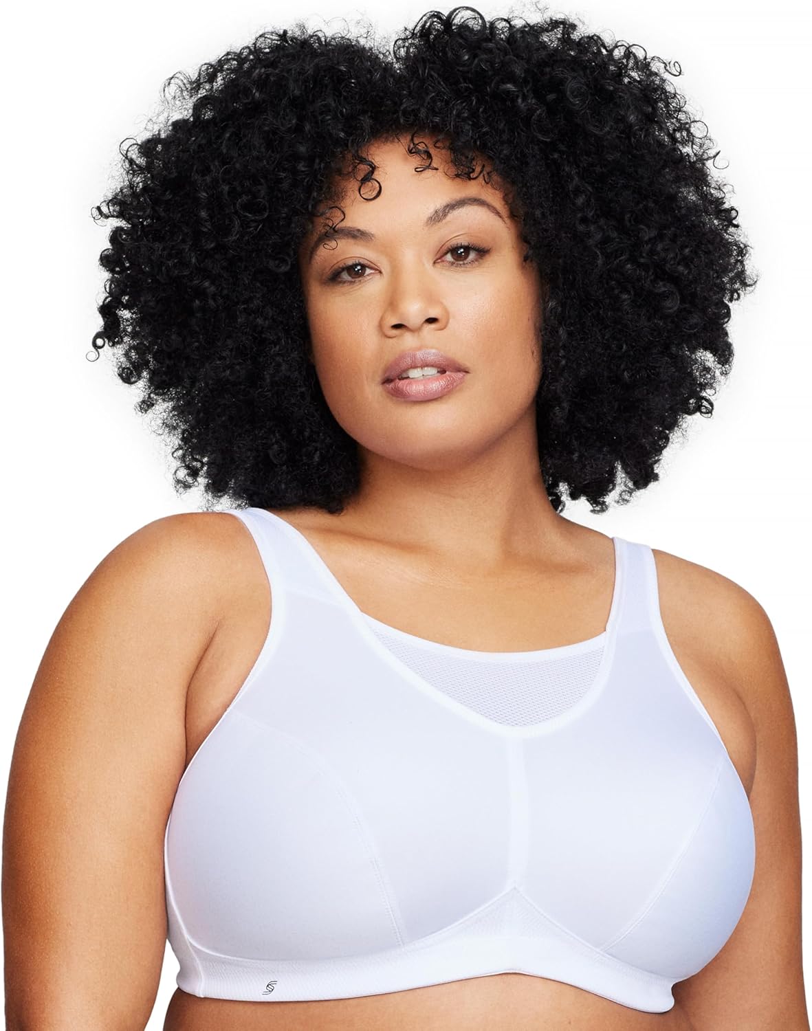 Full Figure Plus Size No-Bounce Camisole Sports Bra Wirefree #1066 - Colors B