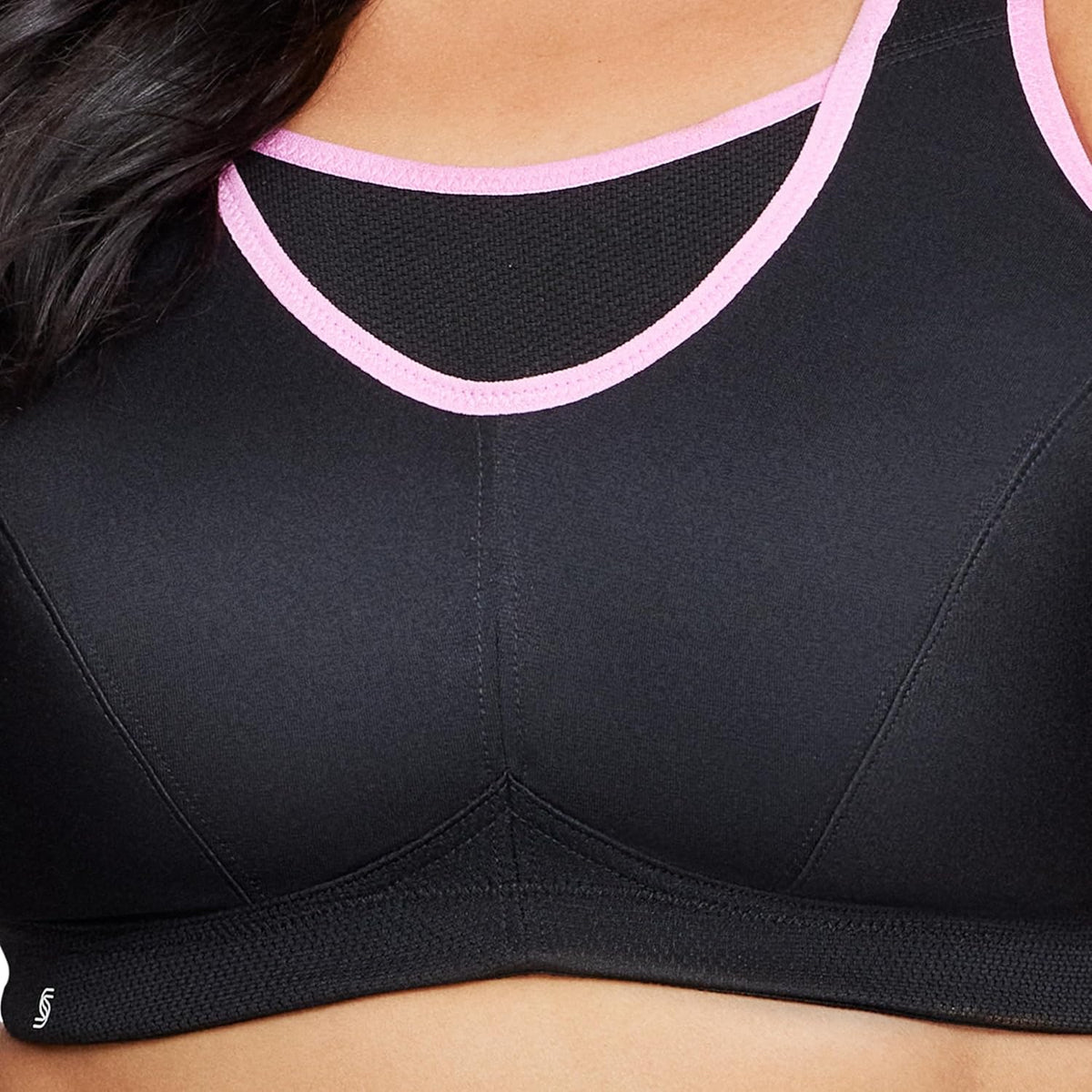 Full Figure Plus Size No-Bounce Camisole Sports Bra Wirefree #1066 - Colors B
