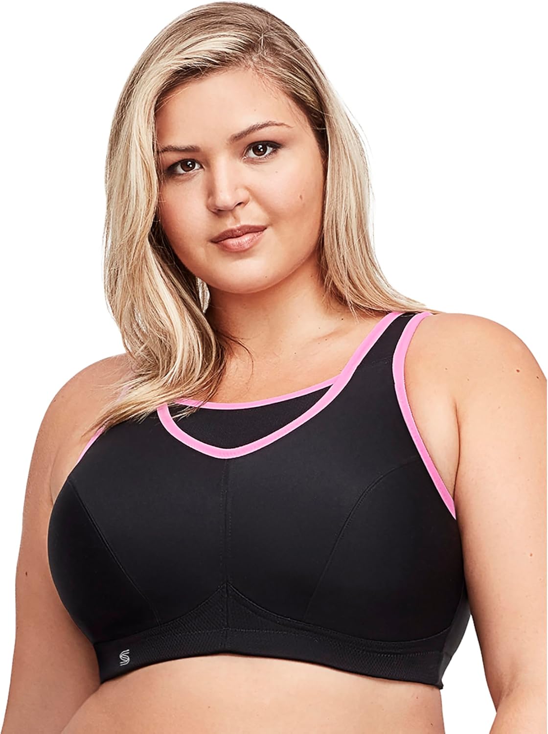 Full Figure Plus Size No-Bounce Camisole Sports Bra Wirefree #1066 - Colors B
