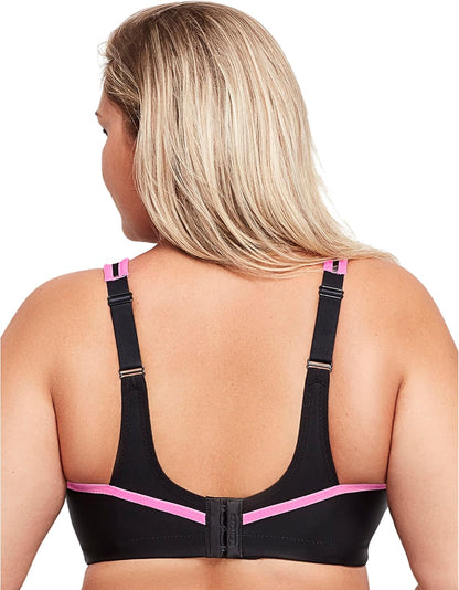 Full Figure Plus Size No-Bounce Camisole Sports Bra Wirefree #1066 - Colors B