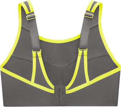 Full Figure Plus Size No-Bounce Camisole Sports Bra Wirefree #1066 - Colors B
