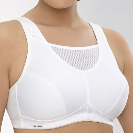 Full Figure Plus Size No-Bounce Camisole Sports Bra Wirefree #1066 - Colors B