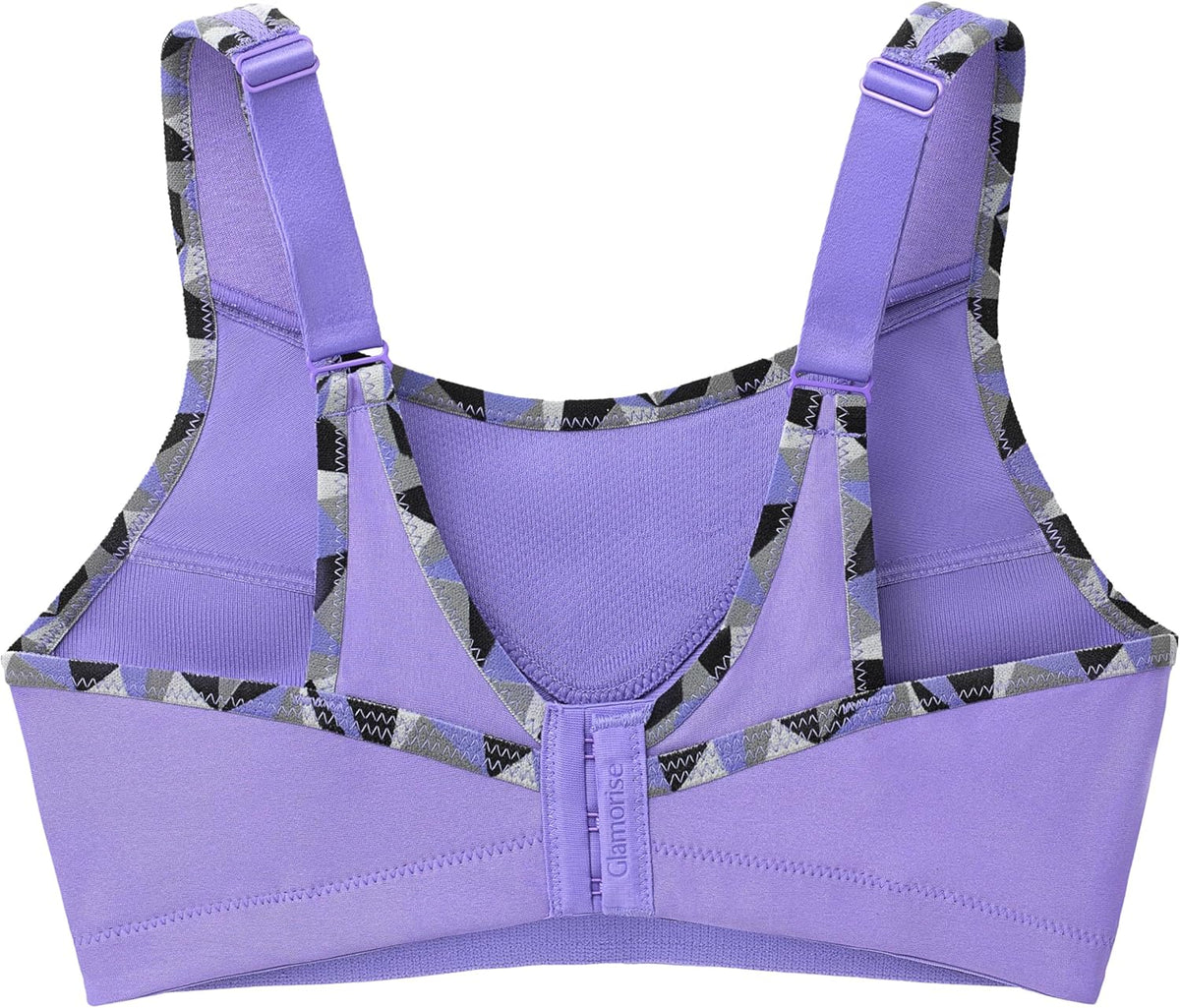 Full Figure Plus Size No-Bounce Camisole Sports Bra Wirefree #1066 - Colors B