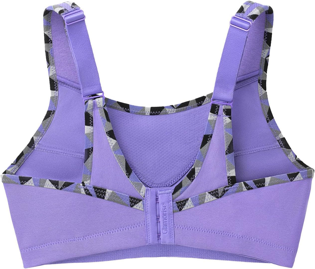 Full Figure Plus Size No-Bounce Camisole Sports Bra Wirefree #1066 - Colors B