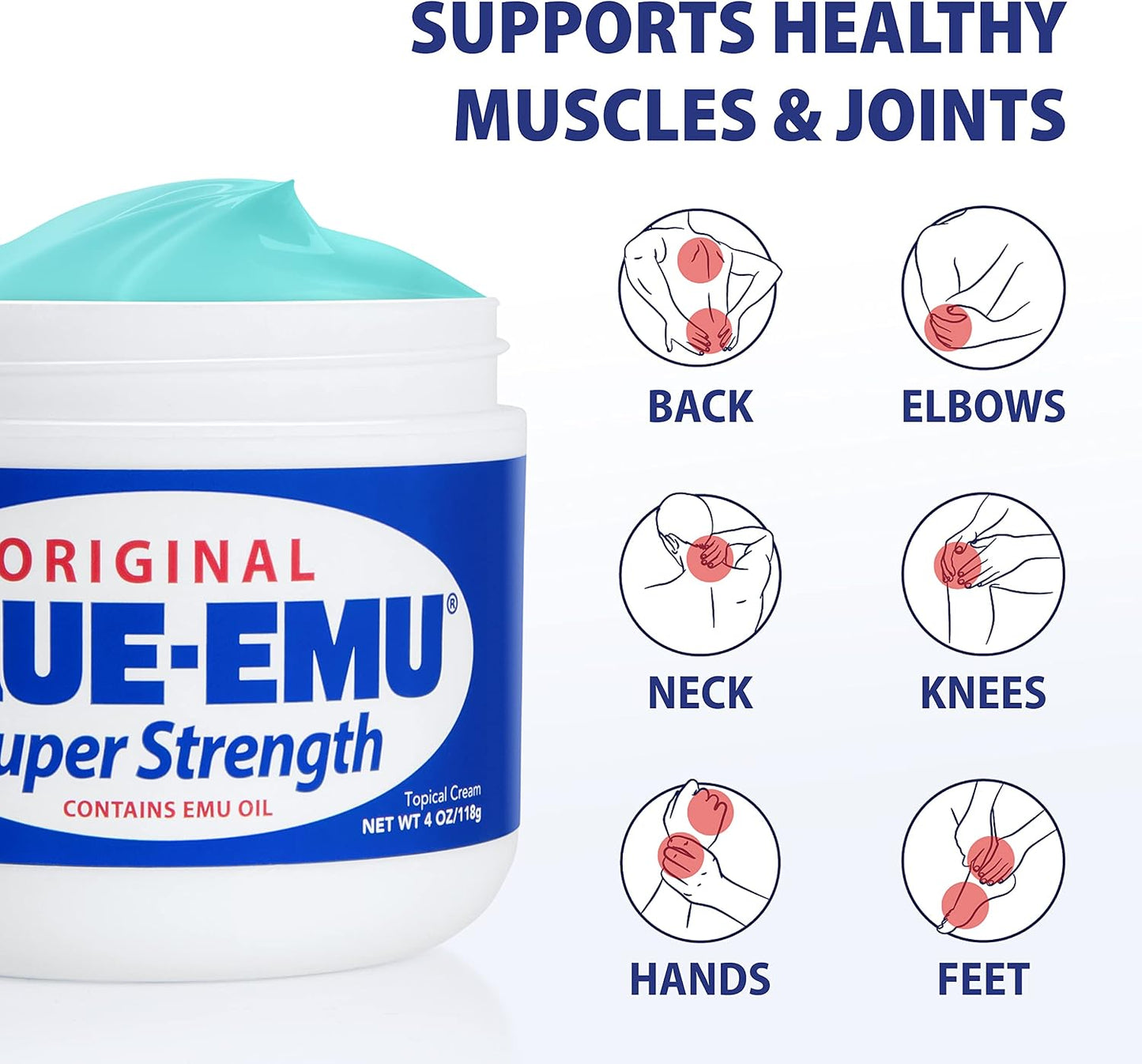 Original Super Strength Cream, Daily Muscle & Joint Support, 4 oz