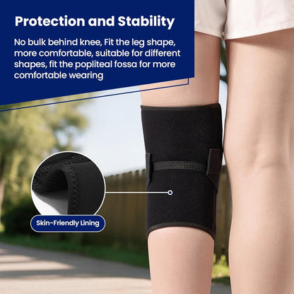 Knee Brace for Knee Pain, Meniscus Tear, Adjustable Knee Support with Side Spring Stabilizers for ACL, MCL, Arthritis, Patella Stability, Knee Pain Relief, Injury Recovery, Women and Men, Medium