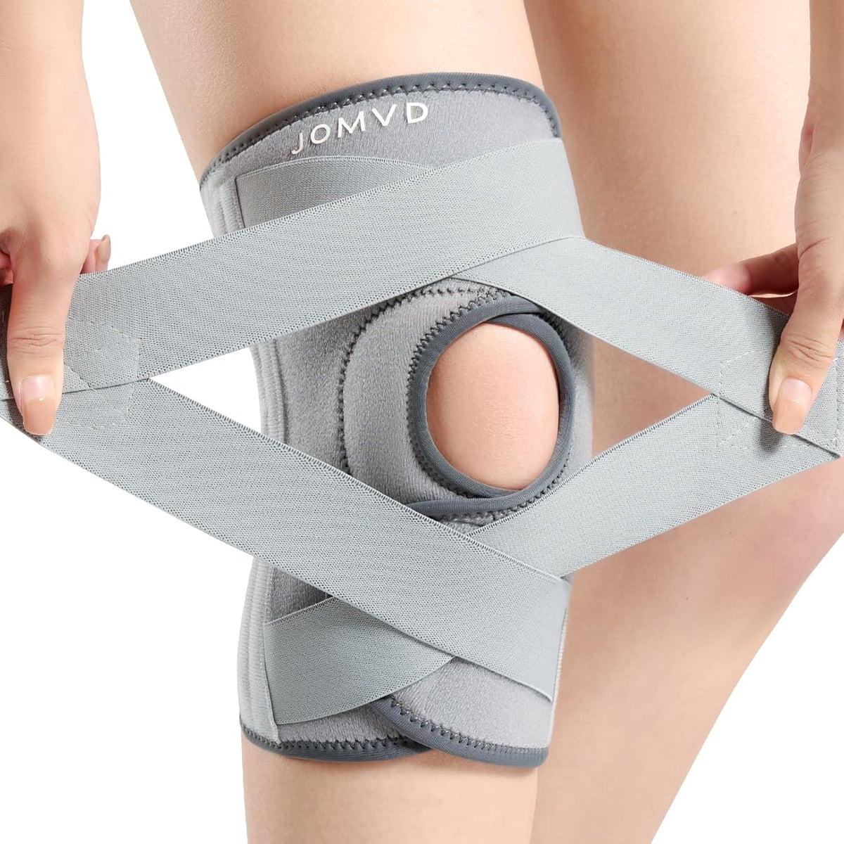Knee Brace for Knee Pain, Meniscus Tear, Adjustable Knee Support with Side Spring Stabilizers for ACL, MCL, Arthritis, Patella Stability, Knee Pain Relief, Injury Recovery, Women and Men, Medium