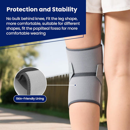 Knee Brace for Knee Pain, Meniscus Tear, Adjustable Knee Support with Side Spring Stabilizers for ACL, MCL, Arthritis, Patella Stability, Knee Pain Relief, Injury Recovery, Women and Men, Medium