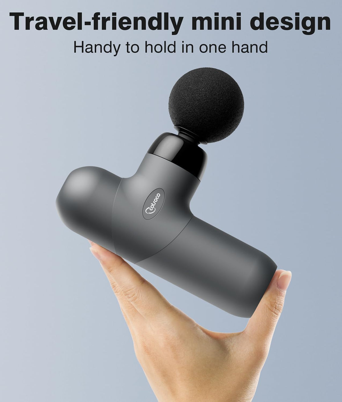 Mini Massage Gun, Deep Tissue Percussion Muscle Massager, Compact Portable Handheld Massager with 6 Heads & 4 Speeds, Quiet for Home, Gym, Office, Travel, Gift for Men and Women