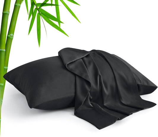 Pillow Cases Standard Size 2Pcs, Rayon from Bamboo, Haze Blue