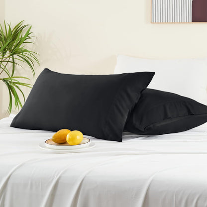 Pillow Cases Standard Size 2Pcs, Rayon from Bamboo, Haze Blue