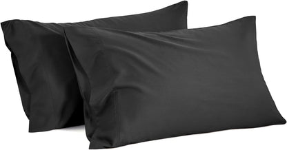 Pillow Cases Standard Size 2Pcs, Rayon from Bamboo, Haze Blue