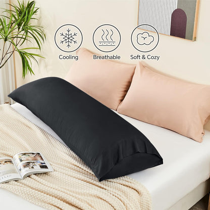 Pillow Cases Standard Size 2Pcs, Rayon from Bamboo, Haze Blue
