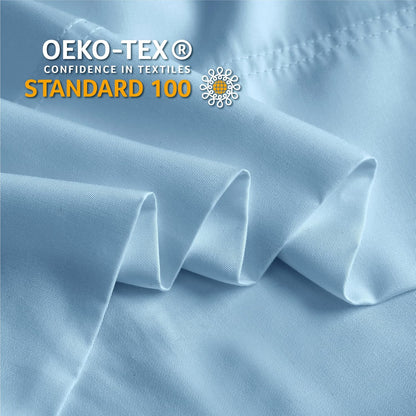 Pillow Cases Standard Size 2Pcs, Rayon from Bamboo, Haze Blue