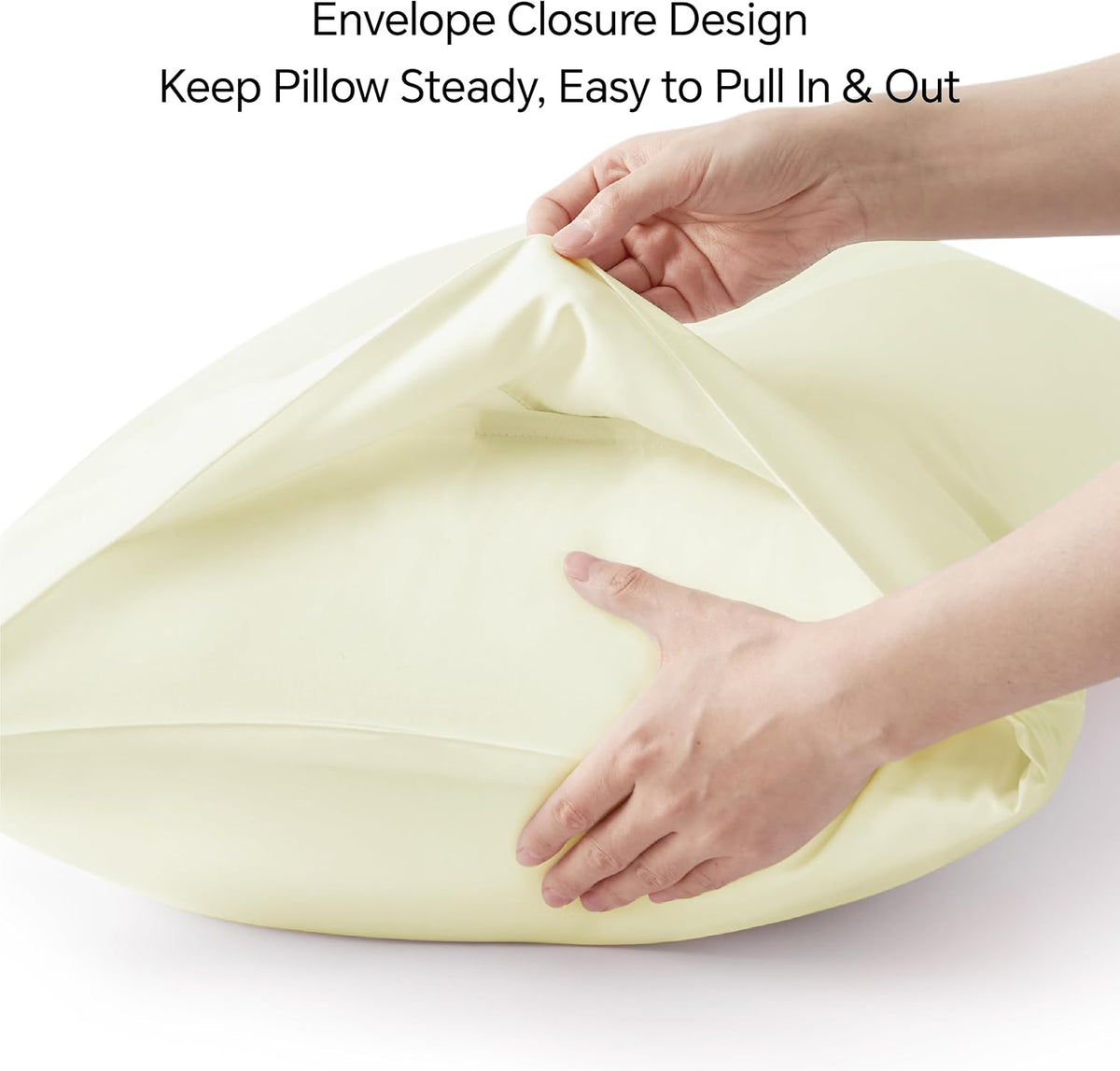 Pillow Cases Standard Size 2Pcs, Rayon from Bamboo, Haze Blue