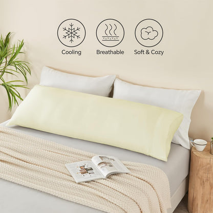 Pillow Cases Standard Size 2Pcs, Rayon from Bamboo, Haze Blue