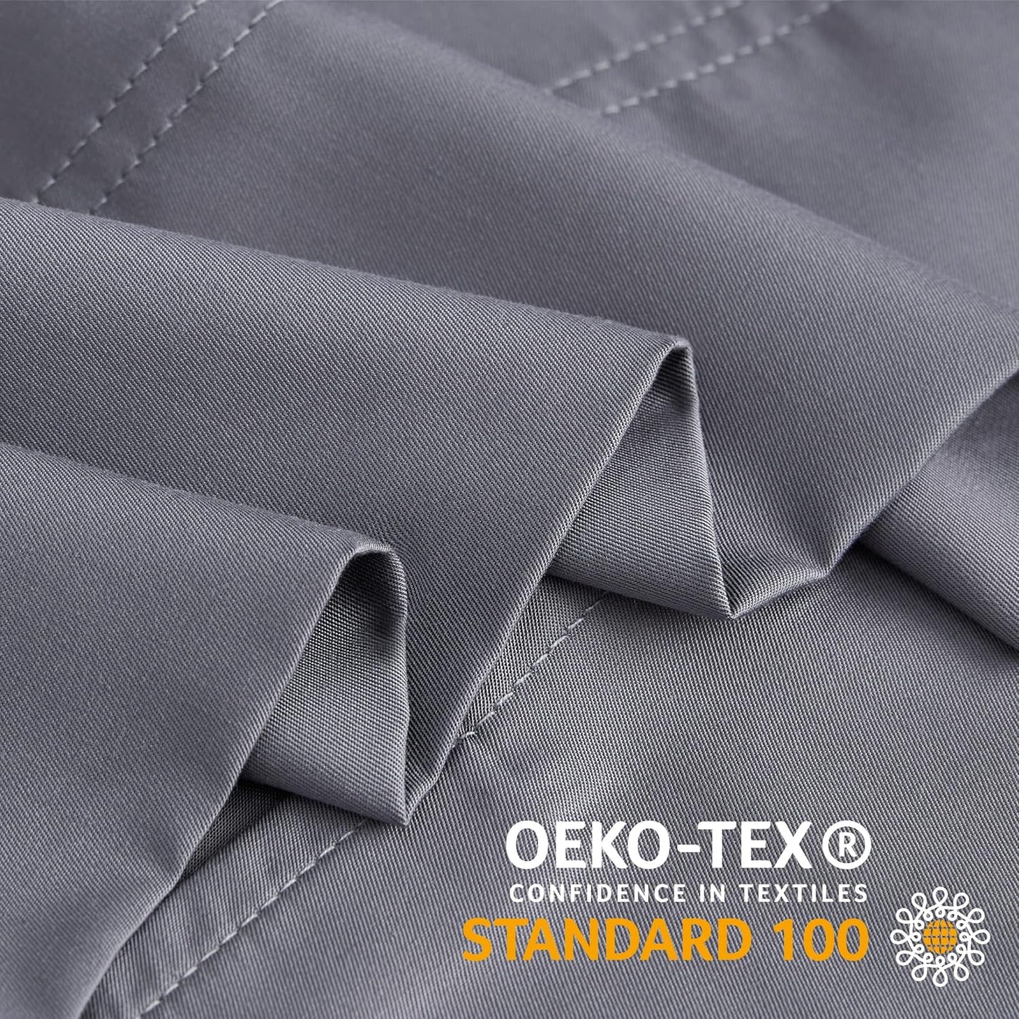 Pillow Cases Standard Size 2Pcs, Rayon from Bamboo, Haze Blue