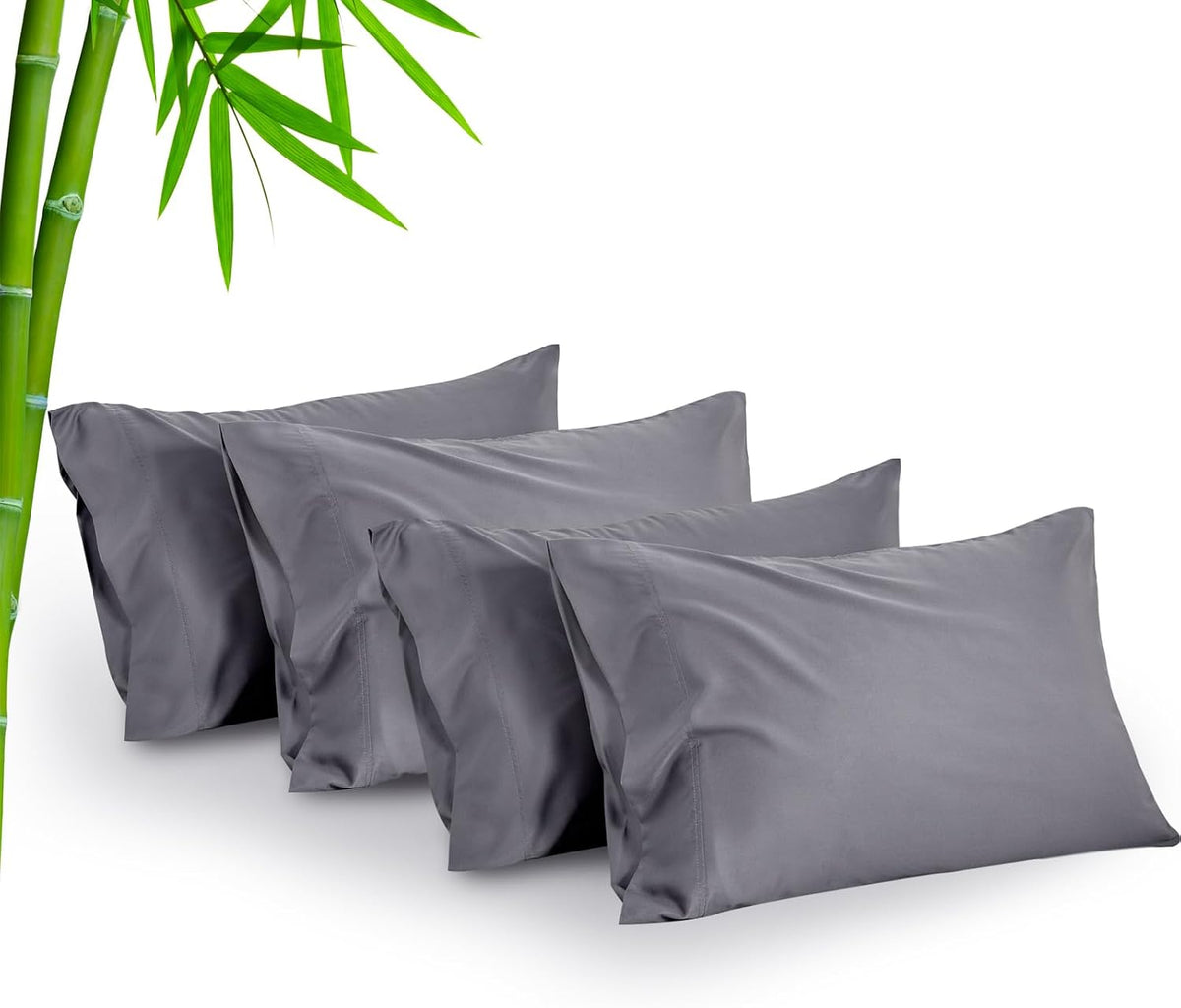 Pillow Cases Standard Size 2Pcs, Rayon from Bamboo, Haze Blue