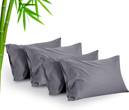 Pillow Cases Standard Size 2Pcs, Rayon from Bamboo, Haze Blue