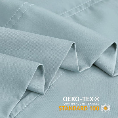 Pillow Cases Standard Size 2Pcs, Rayon from Bamboo, Haze Blue