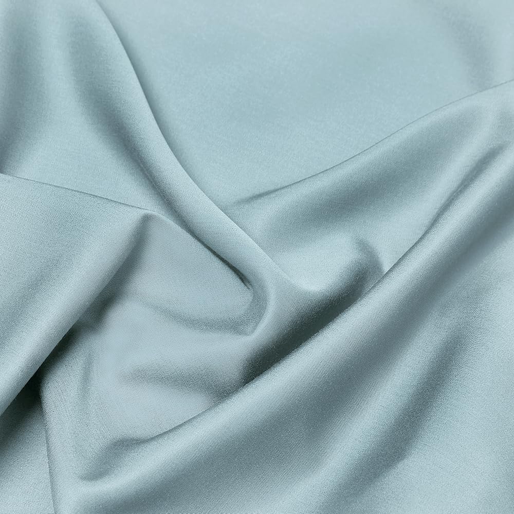 Pillow Cases Standard Size 2Pcs, Rayon from Bamboo, Haze Blue