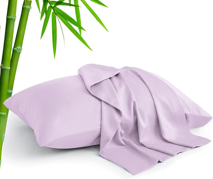 Pillow Cases Standard Size 2Pcs, Rayon from Bamboo, Haze Blue